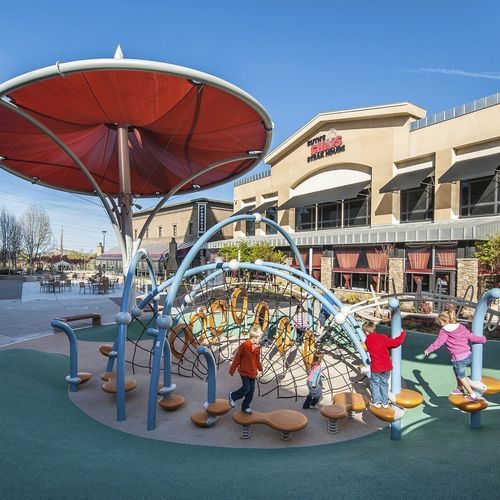 Edelstahl-Spielplatzgerät - Evos&reg; - Design 7673 - LANDSCAPE STRUCTURES - pulverbeschichteter Stahl / Polyethylen