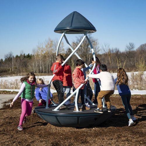 Spielplatz-Drehgerät / Kinder - WhirlyQ&reg; - Design 6481 - LANDSCAPE STRUCTURES - für Spielplätze
