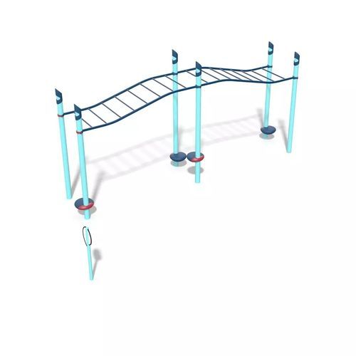 Spielplatzleiter für öffentliche Bereiche - FitCore&trade; Extreme Angled Overhead Ladder - Design 6197 - LANDSCAPE STRUCTURES - Stahl