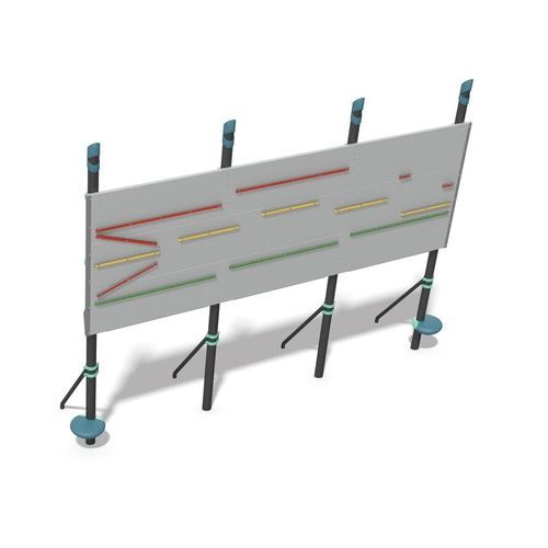 Fitnesspark für Gewerbegebrauch - FitCore&trade; Extreme Ledge Hanger - Design 6185 - LANDSCAPE STRUCTURES - für Außenbereich