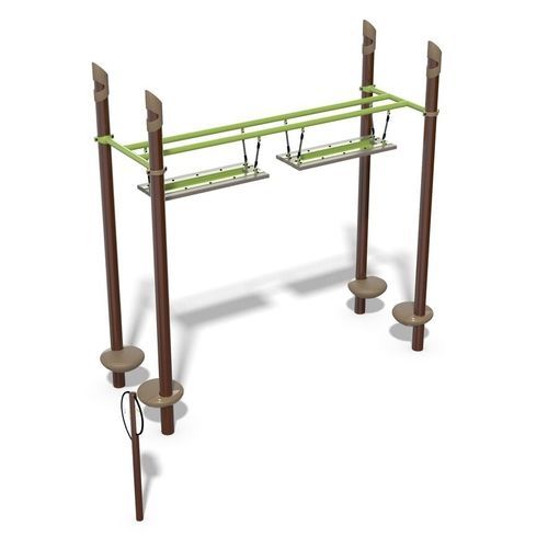 Fitnesspark für Gewerbegebrauch - FitCore&trade; Extreme Unstable Bridge  - Design 6191 - LANDSCAPE STRUCTURES - für Außenbereich