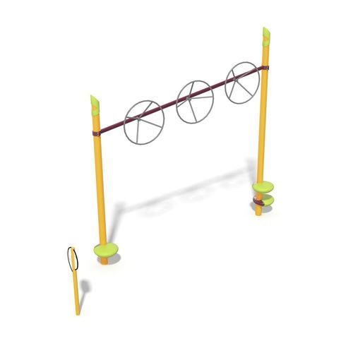 Fitnesspark für Gewerbegebrauch - FitCore&trade; Extreme Wheel Bridge - Design 6193 - LANDSCAPE STRUCTURES - für Außenbereich