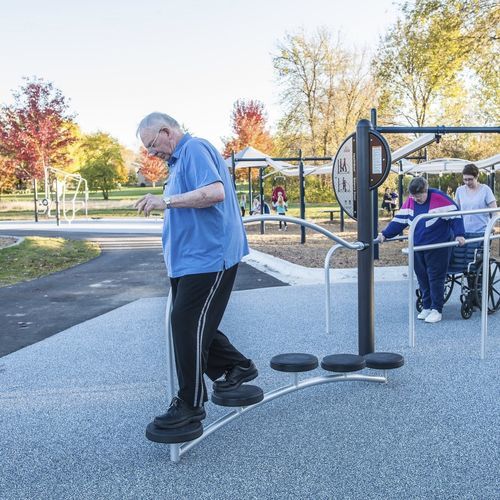 Fitnessgerät für Senioren - HealthBeat&reg; Balance Steps - Design 4240 - LANDSCAPE STRUCTURES - für Außenbereich / für Gewerbegebrauch / für Sportparcours