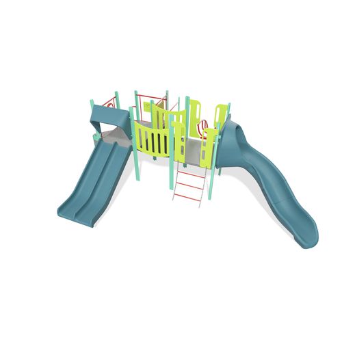 Spielplatzgerät / pulverbeschichteter Stahl - PlaySense - Design 33 - LANDSCAPE STRUCTURES - Polyethylen / Recyclingkunststoff / modular