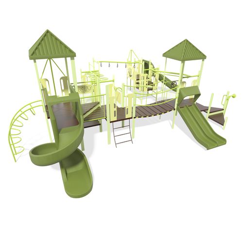 Spielplatzgerät / pulverbeschichteter Stahl - PlaySense - Design 307 - Complete - LANDSCAPE STRUCTURES - Polyethylen / Recyclingkunststoff / modular