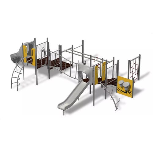 Spielplatzgerät / pulverbeschichteter Stahl - PlaySense - Design 601 - LANDSCAPE STRUCTURES - Polyethylen / Recyclingkunststoff / modular