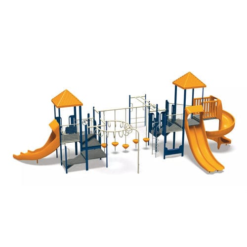 Spielplatzgerät / pulverbeschichteter Stahl - PlaySense - Design 401 - Complete - LANDSCAPE STRUCTURES - Polyethylen / Recyclingkunststoff / modular