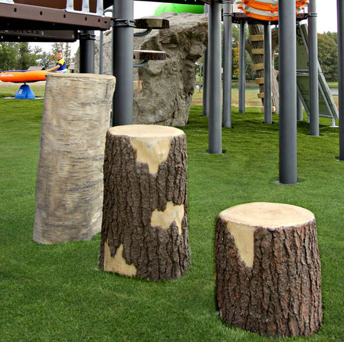 Trimm-Dich-Pfad / für Spielplätze - TREE STUMPS BIRCH    - little tikes - für Außenbereich / Schrittschaltung