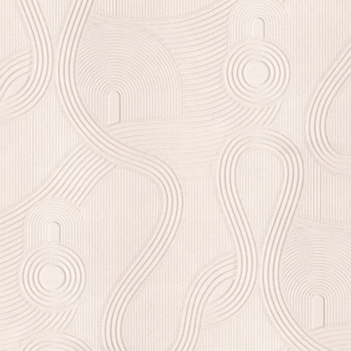 Moderne Tapete - ZEN  - Devon&Devon - Motiv / Stoffoptik / weiß