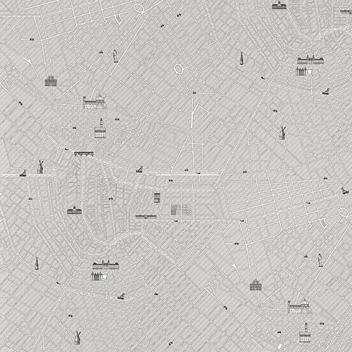 Moderne Tapete - URBAN  - Devon&Devon - Motiv / Tapetenoptik / grau
