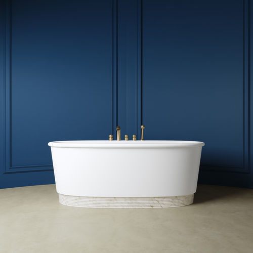 Ovale Badewanne - HOLIDAY - Devon&Devon - freistehend / für Wohnungen / Verbundwerkstoff