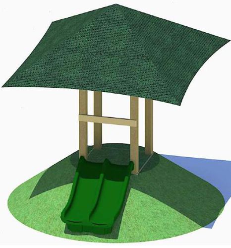 Rutsche für natürliche Hänge - HILL  - progressive design playgrounds - für Spielplätze / Mehrfach / Holz