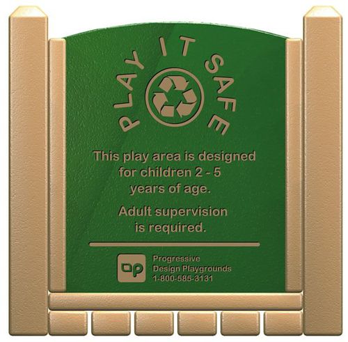 Sicherheitsbeschilderung für Außenbereich - STANDARD  - progressive design playgrounds