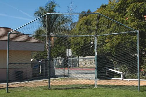 Metall-Mehrzwecktor - BACKSTOP - progressive design playgrounds - stationär / schwarz / Feld