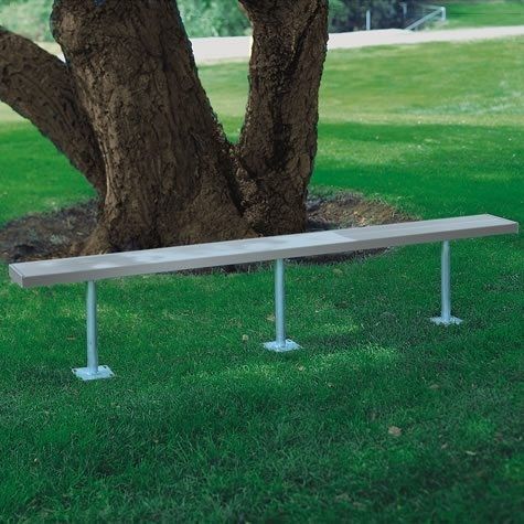 Ersatzbank für 8 Personen - PLAYERS - progressive design playgrounds - für 4 Personen / Metall / stationär