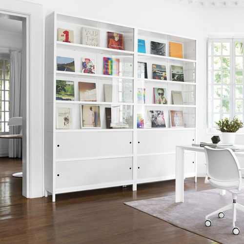 Modul-Bücherregal - SAPPORO - STUA - modern / für Lagerung / Holzfurnier