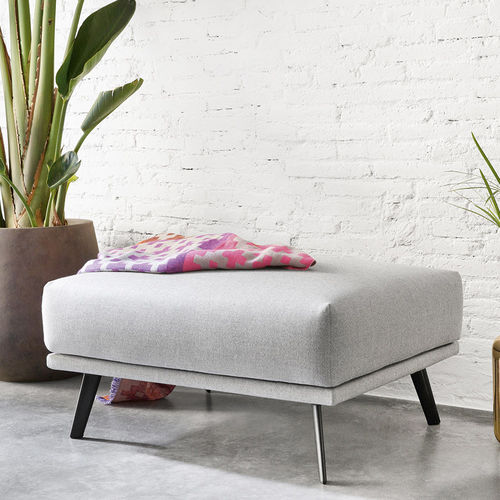 Moderne Ottomane - COSTURA - STUA - Stoff / Leder / rechteckig