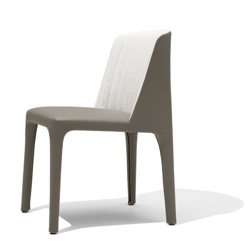 Moderner Stuhl - BICOLETTE - GIORGETTI - für den Innenraum / Stoff / Leder