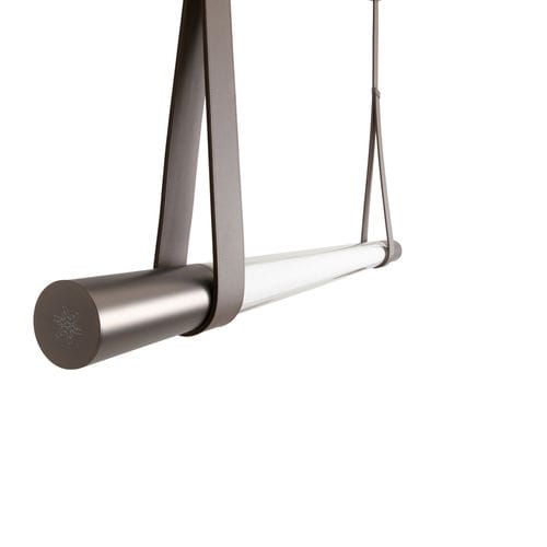 Hängelampe - SLIVER - GIORGETTI - Borosilikatglas / Leder / modern