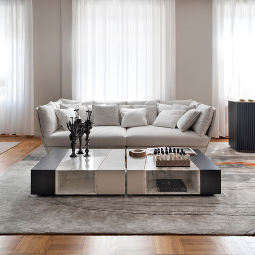 Modulsofa - DHOW - GIORGETTI - halbrund / modern / Stoff