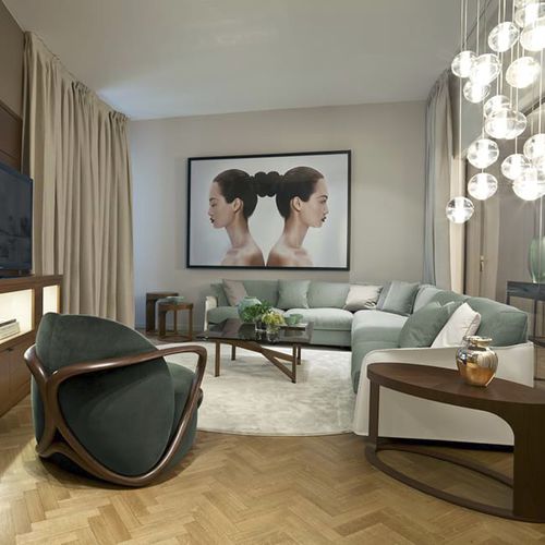 Modulsofa - FABULA - GIORGETTI - Eck / modern / Stoff