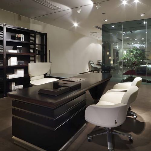 Chefschreibtisch - SCRIPTOR - GIORGETTI - bodenstehend / modern / Ahornholz
