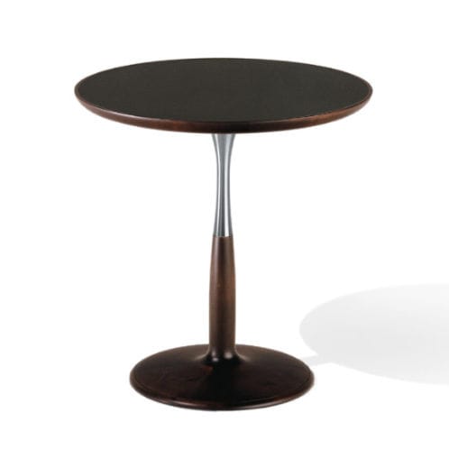 Moderner Lampentisch - OTI - GIORGETTI - Ahornholz / Gestell aus Bronze / rund