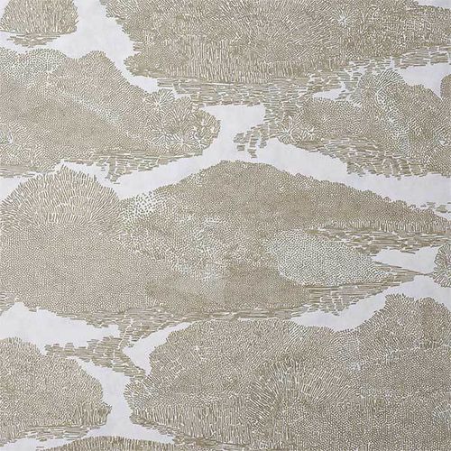 Moderne Tapete - MIGRA - GIORGETTI - Stoff / schillerndes Motiv / Tapetenoptik