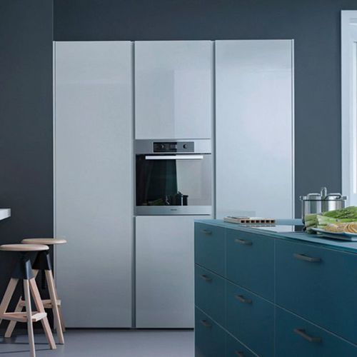 Moderner Lagerschrank für Küchen - TALL UNIT - LEICHT - Holz