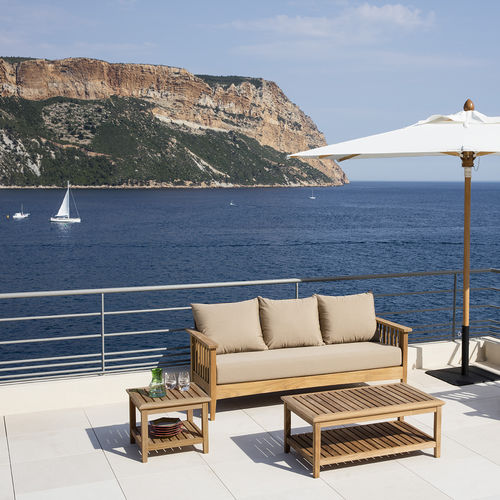 Modernes Sofa - GOA - Tectona - für Garten / Sunbrella® / mit abnehmbarem Kissen