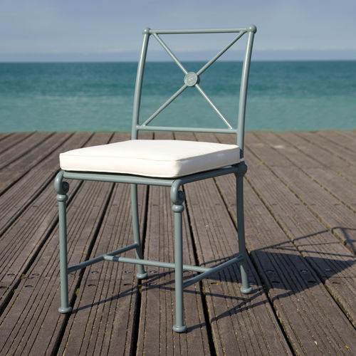 Klassischer Gartenstuhl - 1800 - Tectona - für Außenbereich / Stoff / Gestell aus Aluminium