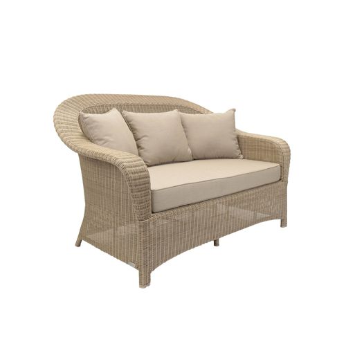 Modernes Sofa - COLONIAL - Tectona - für Garten / Sunbrella® / geflochtenes Harz