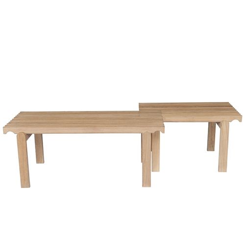 Moderne Gartenbank - MUSE - Tectona - Eiche