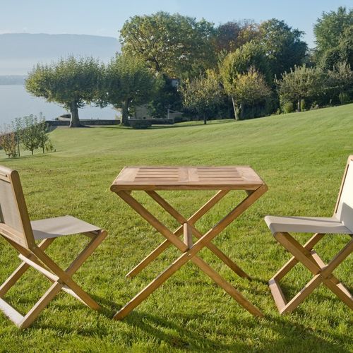 Klassischer Tisch - COPACABANA - Tectona - Teakholz / Gestell aus Teakholz / rechteckig