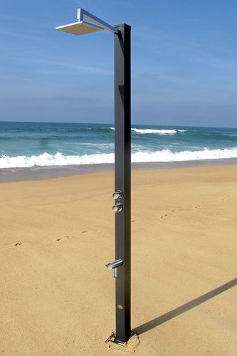 Außendusche / galvanisiertem Stahl - MARINA - Tectona - für Privatgebrauch