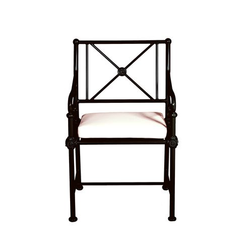 Klassischer Stuhl - 1800 - Tectona - für Garten / Stoff / lackiertes Aluminium