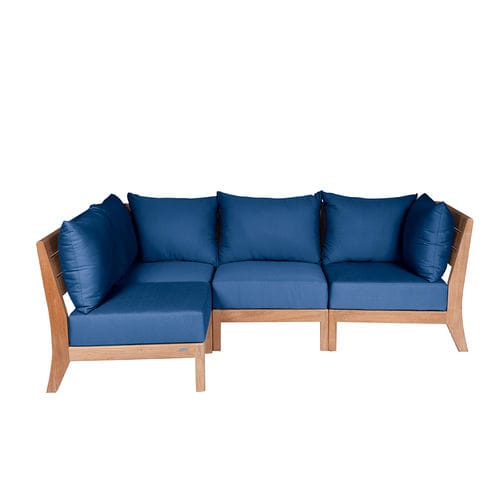 Modulsofa - EXETER - Tectona - modern / für Garten / Sunbrella®