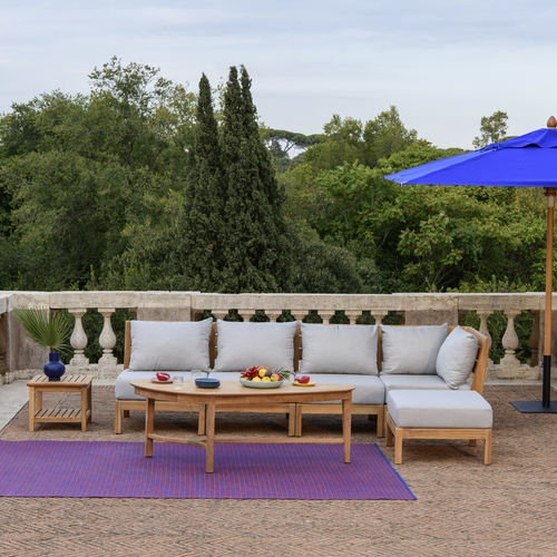 Modulsofa - EXETER - Tectona - modern / für Garten / Sunbrella®