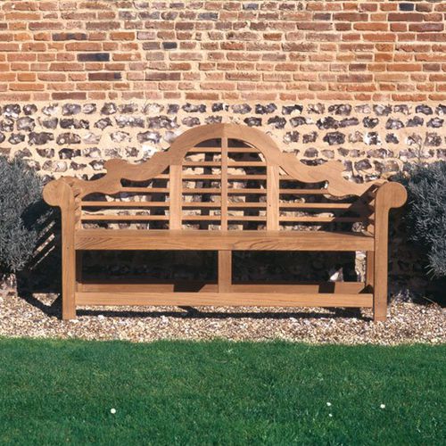 Klassische Gartenbank - LANCASTER - Tectona - Teakholz / mit Rückenlehne / mit Armlehnen