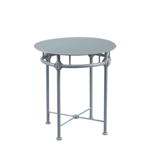 Klassischer Lampentisch - 1800 - Tectona - Aluminium / rund / für Privatgebrauch