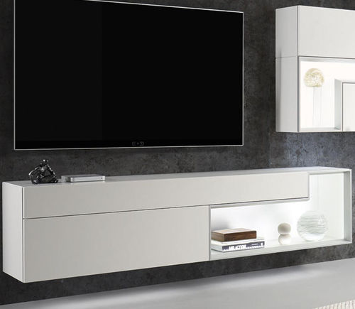 Fernsehmöbel / minimalistisches Design - TETRIM - hülsta - lowboard / mit integrierter Beleuchtung / mit Schubladen