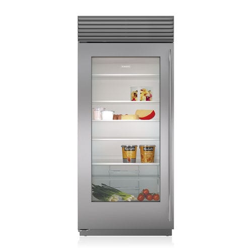 Kühlschrank mit 1 Tür - BI-36RG/S - SUB-ZERO - für Privatgebrauch / Einbau / verglast