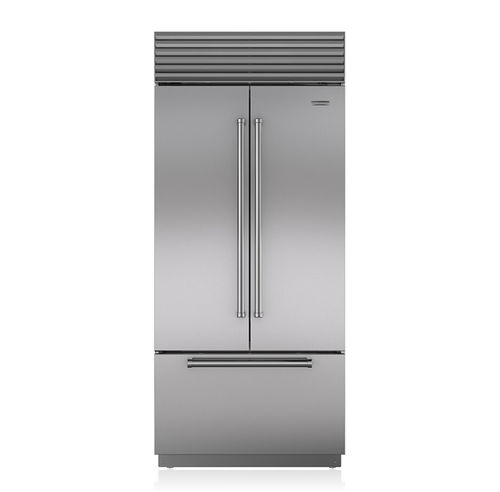 Kühl-Gefrierkombination / mit Doppeltür - BI-36UFDID/S - SUB-ZERO - mit Schublade / für Privatgebrauch / Einbau