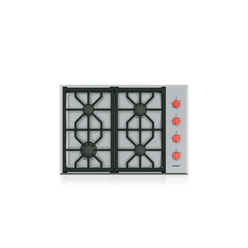 Gaskochfeld - CG304P/S - SUB-ZERO - Profi / mit 4 Kochfeldern / Einbau