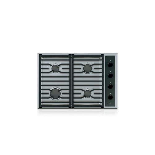 Gaskochfeld - CG304T/S - SUB-ZERO - mit 4 Kochfeldern / Einbau / mit Drehknöpfen