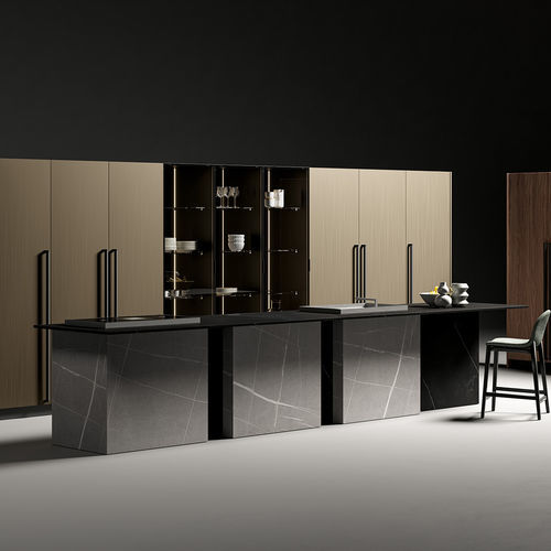 Moderne Küche - CX 10 - COMPREX - MDF / Glas / melaminbeschichtet