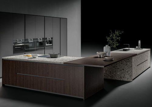 Moderne Küche - CX 15 - COMPREX - MDF / Glas / Aluminium