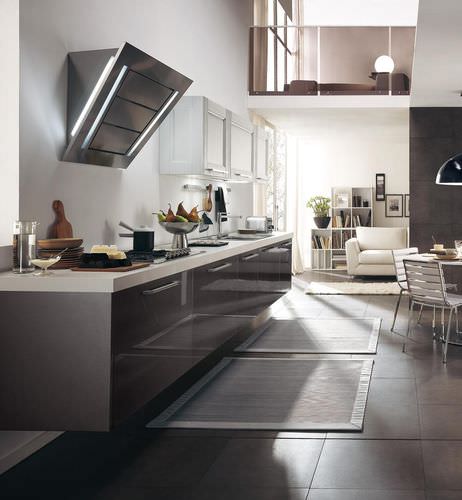 Moderne Küche - GEORGIA - CUCINE LUBE - Holz / mit Griffen / lackiert