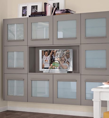 Modernes Fernsehmöbel - GALLERY - CUCINE LUBE - Holz
