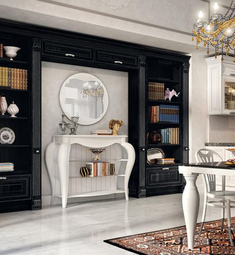Klassisches Bücherregal - PANTHEON - CUCINE LUBE - lackiertes Holz